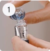 Filling a bottle, step 1