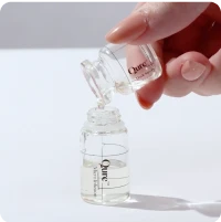 Mixed MI Serum being poured into small bottle