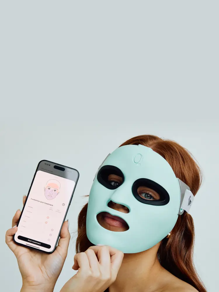 LED facial mask app control